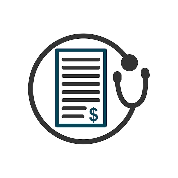 medical billing logo template icon illustration brand identity isolated flat illustration vector graphic 7109 2096